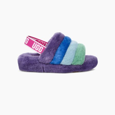 UGG Pride Fluff Yeah - Badesandaler Herre - Multicolor Lilla (NO-P503)